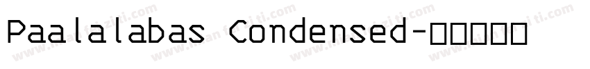 Paalalabas Condensed字体转换